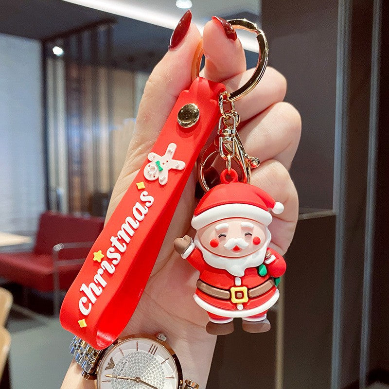 Wholesale Cute Christmas  Cartoon Snowman Keychains